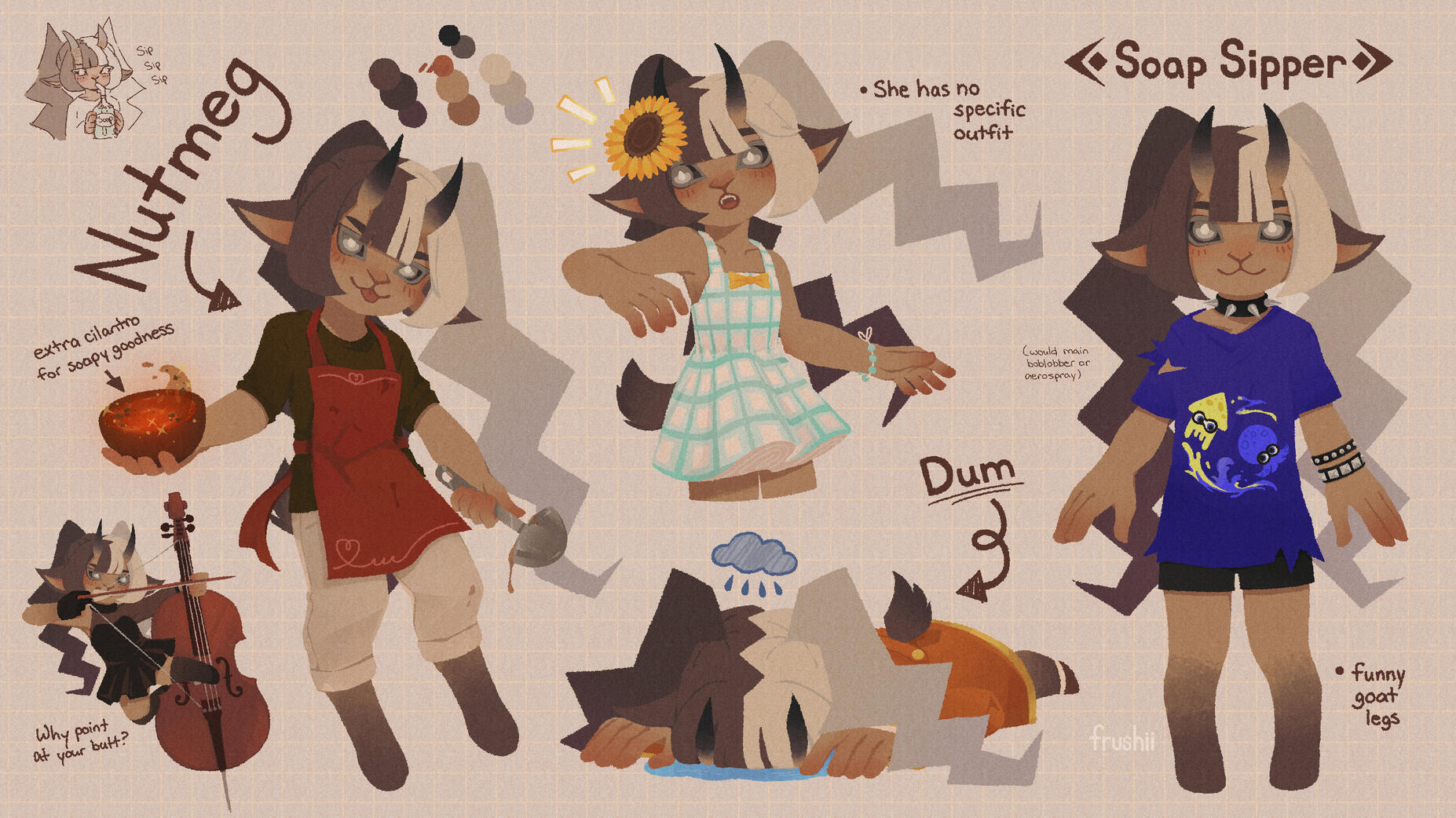 [OC] Soap Sipper Reference Sheet